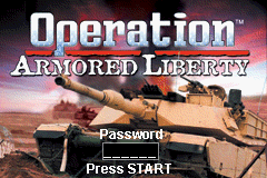 Operation Armored Liberty Title Screen